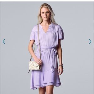 Simply Vera Vera Wang Asymmetrical-Hem Ruffle Dress XL